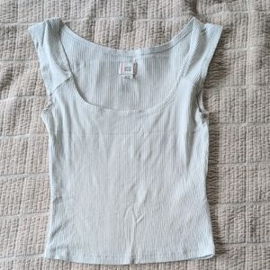 BDG Women's Soft Cream Ribbed Tank Top